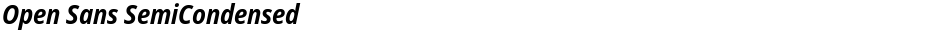 Open Sans SemiCondensedDemo