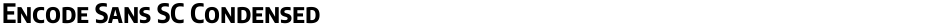 Encode Sans SC CondensedDemo