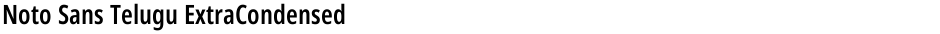 Noto Sans Telugu ExtraCondensed SemiBoldDemo