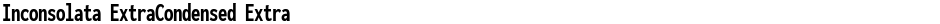 Inconsolata ExtraCondensed ExtraBoldDemo