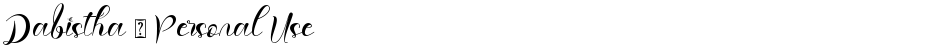 Dabistha - Personal UseDemo