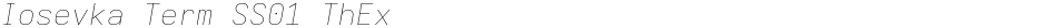 Iosevka Term SS01 ThExDemo