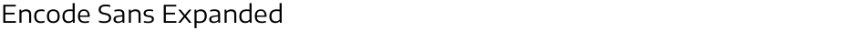 Encode Sans ExpandedDemo