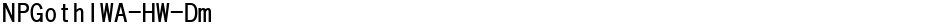 NPGothIWA-HW-DmDemo