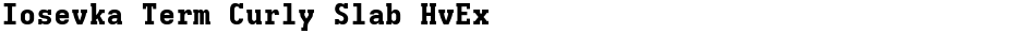 Iosevka Term Curly Slab HvExDemo