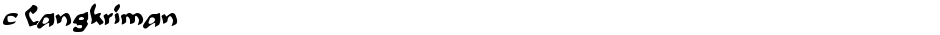 c CangkrimanDemo