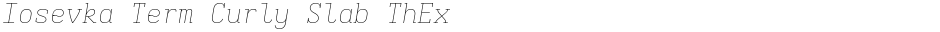 Iosevka Term Curly Slab ThExDemo