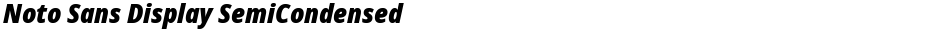 Noto Sans Display SemiCondensed BlackDemo