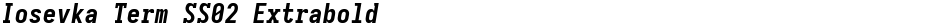 Iosevka Term SS02 ExtraboldDemo
