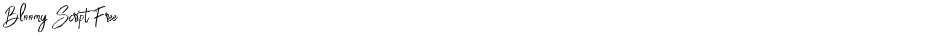 Bloomy Script FreeDemo