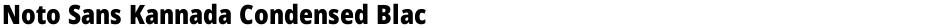 Noto Sans Kannada Condensed BlackDemo