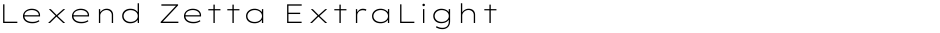 Lexend Zetta ExtraLightDemo