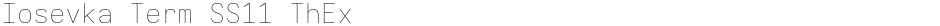 Iosevka Term SS11 ThExDemo