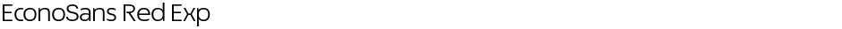 EconoSans Red ExpDemo