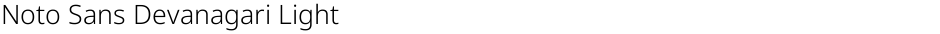 Noto Sans Devanagari LightDemo