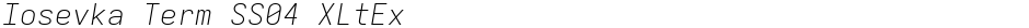 Iosevka Term SS04 XLtExDemo