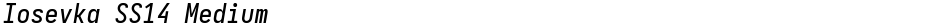 Iosevka SS14 MediumDemo