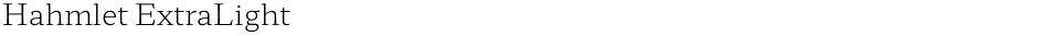 Hahmlet ExtraLightDemo