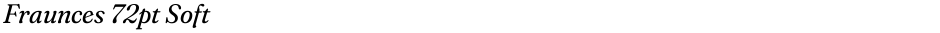 Fraunces 72pt SoftDemo