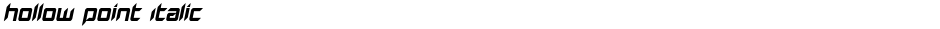 Hollow Point ItalicDemo
