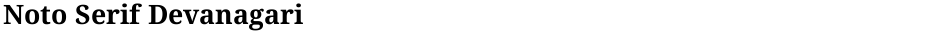 Noto Serif DevanagariDemo