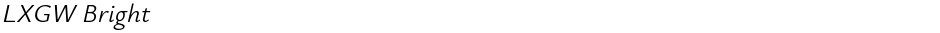 LXGW BrightDemo