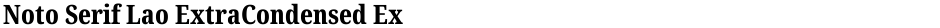 Noto Serif Lao ExtraCondensed ExtraBoldDemo