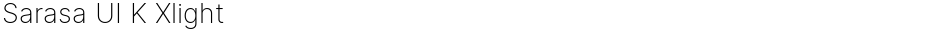 Sarasa UI K XlightDemo