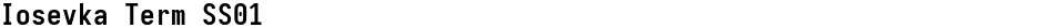 Iosevka Term SS01Demo