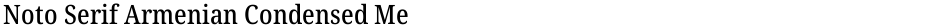 Noto Serif Armenian Condensed MediumDemo