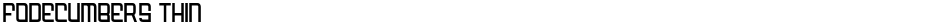 FODECUMBERS THINDemo