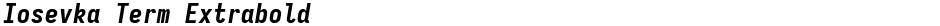 Iosevka Term ExtraboldDemo