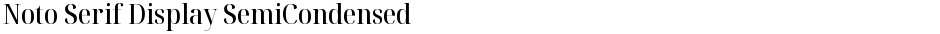 Noto Serif Display SemiCondensed MediumDemo