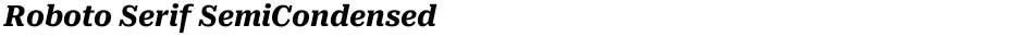 Roboto Serif SemiCondensedDemo