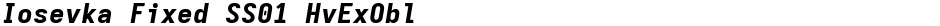 Iosevka Fixed SS01 HvExOblDemo