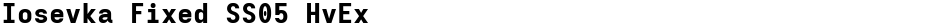 Iosevka Fixed SS05 HvExDemo