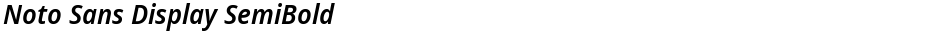 Noto Sans Display SemiBoldDemo