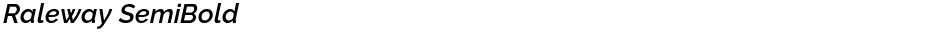 Raleway SemiBoldDemo