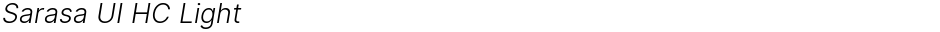 Sarasa UI HC LightDemo