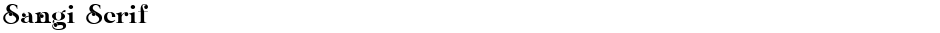Sangi SerifDemo