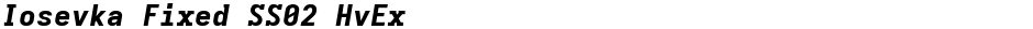 Iosevka Fixed SS02 HvExDemo