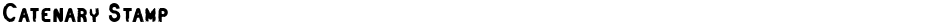 Catenary StampDemo