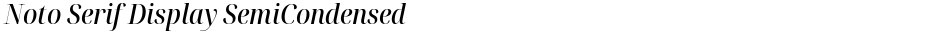 Noto Serif Display SemiCondensed MediumDemo