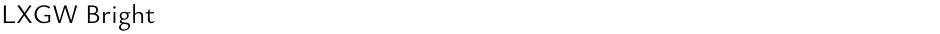 LXGW BrightDemo