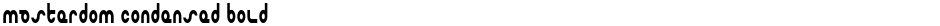 Masterdom Condensed BoldDemo
