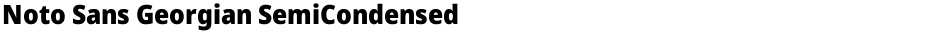 Noto Sans Georgian SemiCondensed BlackDemo