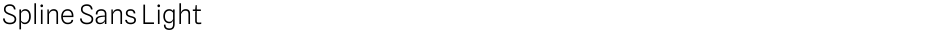 Spline Sans LightDemo