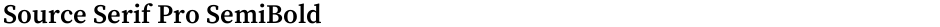 Source Serif Pro SemiBoldDemo