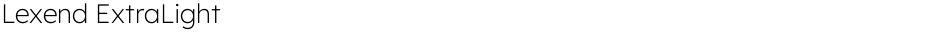 Lexend ExtraLightDemo