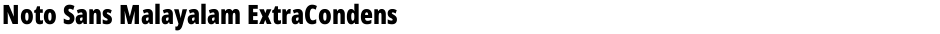 Noto Sans Malayalam ExtraCondensed BlackDemo